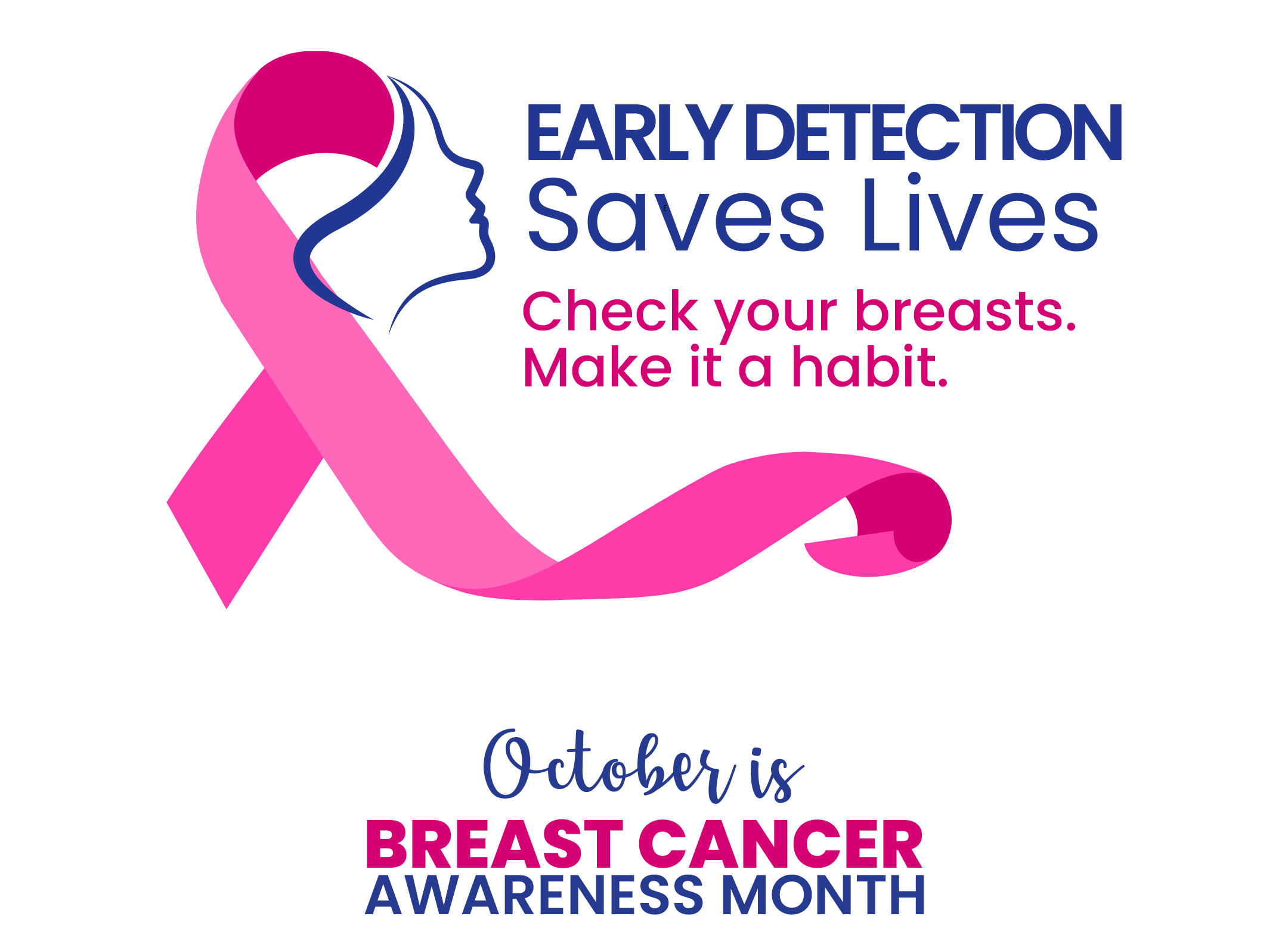 October is Breast Cancer Awareness Month. Do the Breast Self-Exam now.