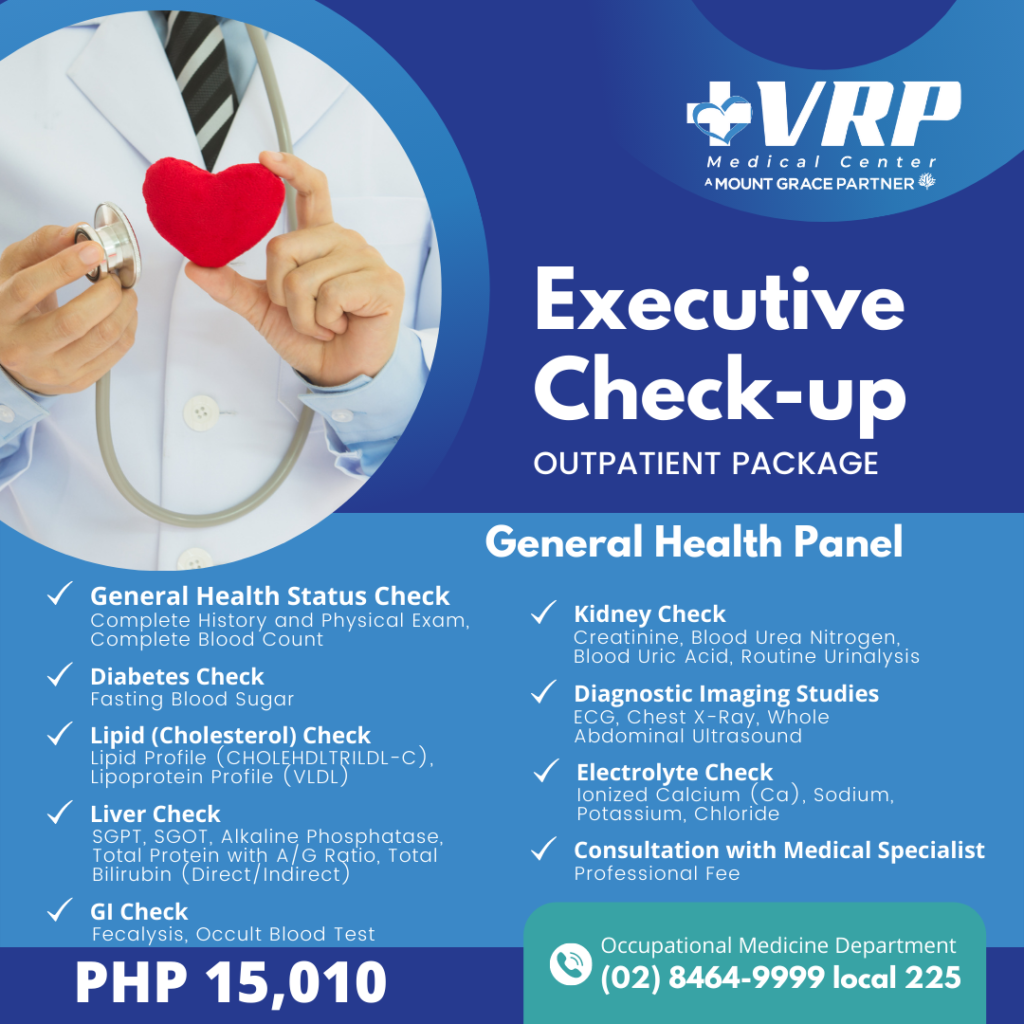 VRP Medical Center s Executive Check Up And Healthcare Packages